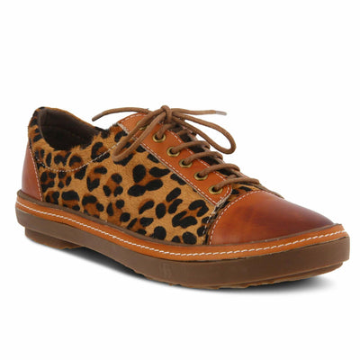Spring Step Libbi-Leopard Women's Oxford 36 M EU Camel