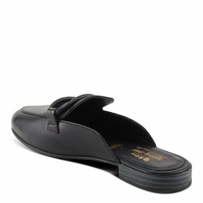 Spring Step Cavanagh Women's All-Leather Slip-On Mules with Tonal Rolled Leather Detail Light Yellow EU 36 / US 5.5-6