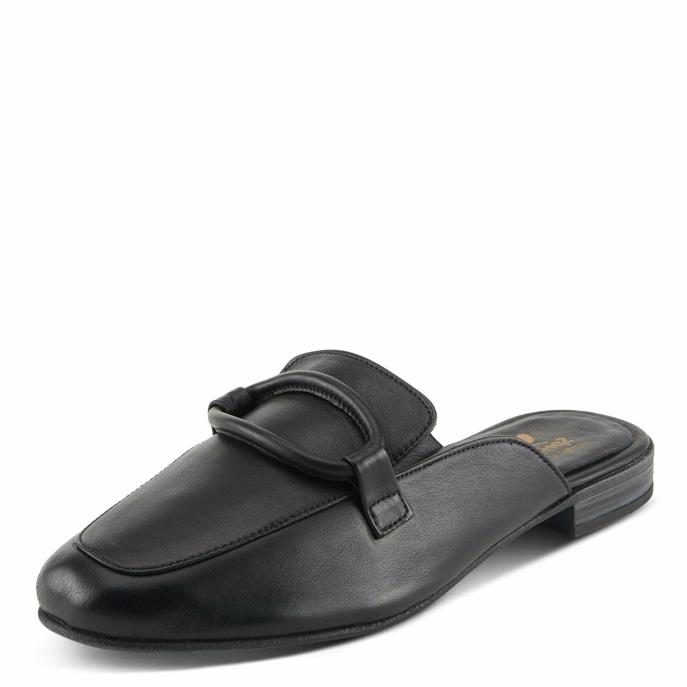 Spring Step Cavanagh Women's All-Leather Slip-On Mules with Tonal Rolled Leather Detail Light Yellow EU 36 / US 5.5-6