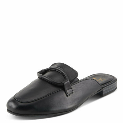 Spring Step Cavanagh Women's All-Leather Slip-On Mules with Tonal Rolled Leather Detail Light Yellow EU 36 / US 5.5-6
