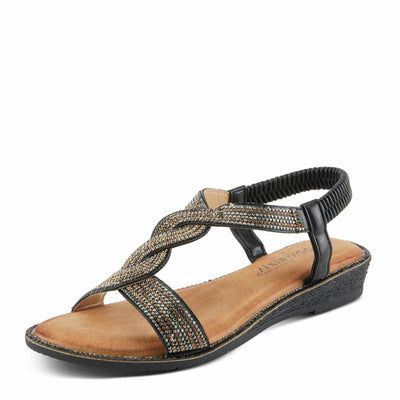 PATRIZIA Women's INVITE Flat Sandals Black EU 40 / US 9