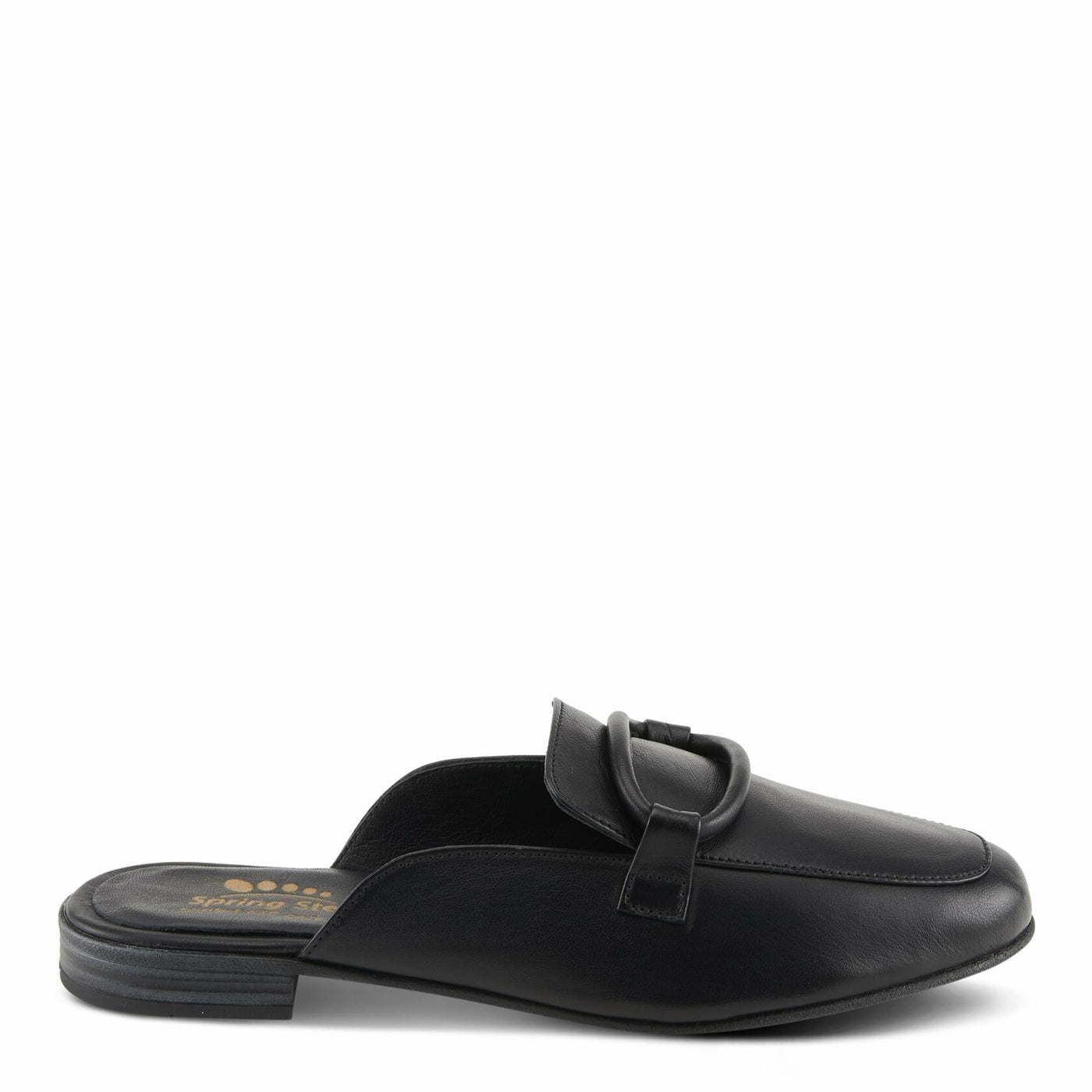 Spring Step Cavanagh Women's All-Leather Slip-On Mules with Tonal Rolled Leather Detail Light Yellow EU 36 / US 5.5-6
