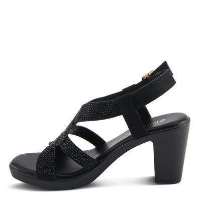 PATRIZIA Women's DRINA Slingback Cross-Over Heeled Sandals Grey EU 36 / US 5.5-6