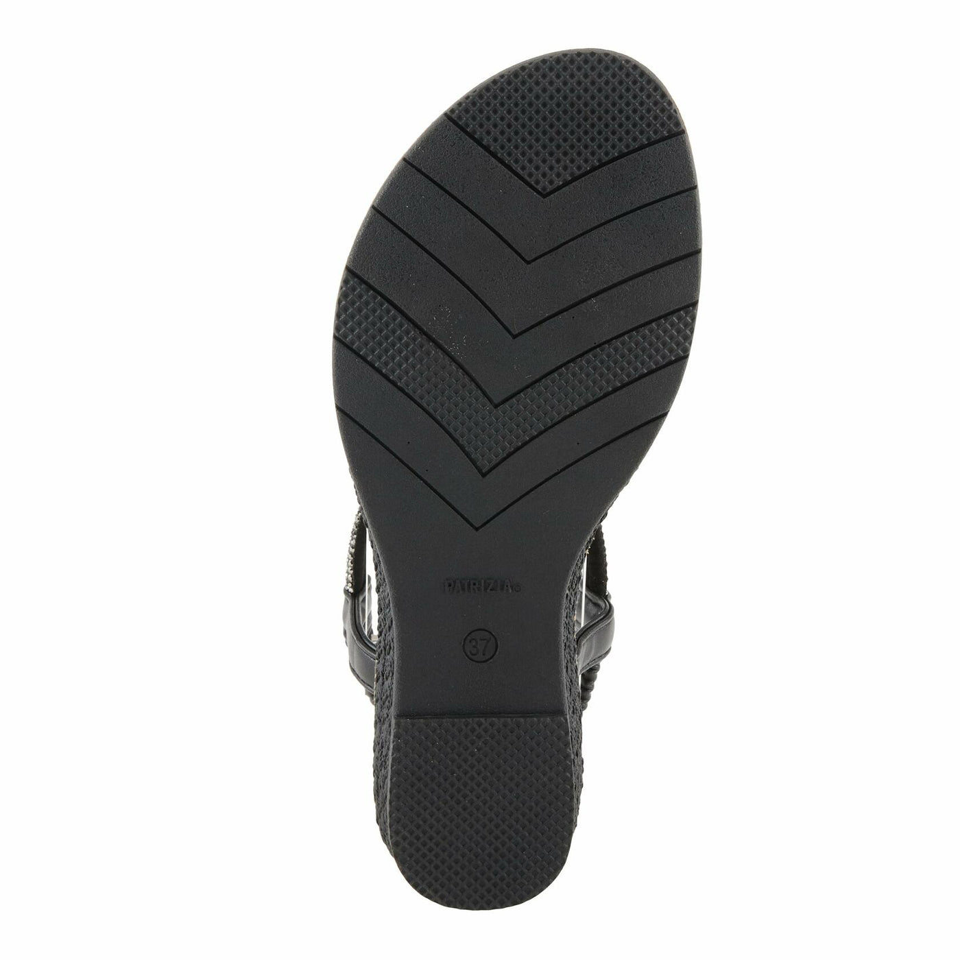 PATRIZIA Women's CHARMER T-Strap Flat Sandals Black EU 42 / US 10.5-11