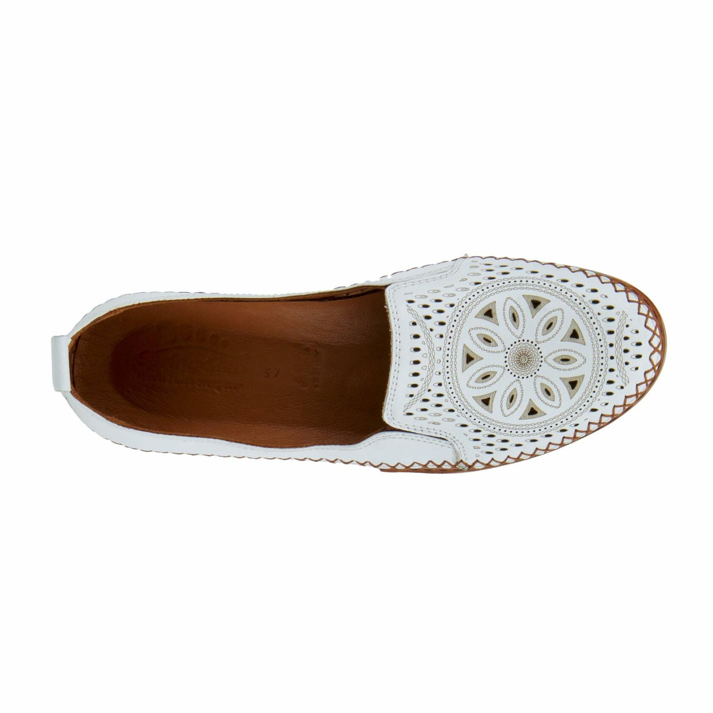 Spring Step Women's Ingrid Slip-On Shoe White EU 38 / US 7.5-8