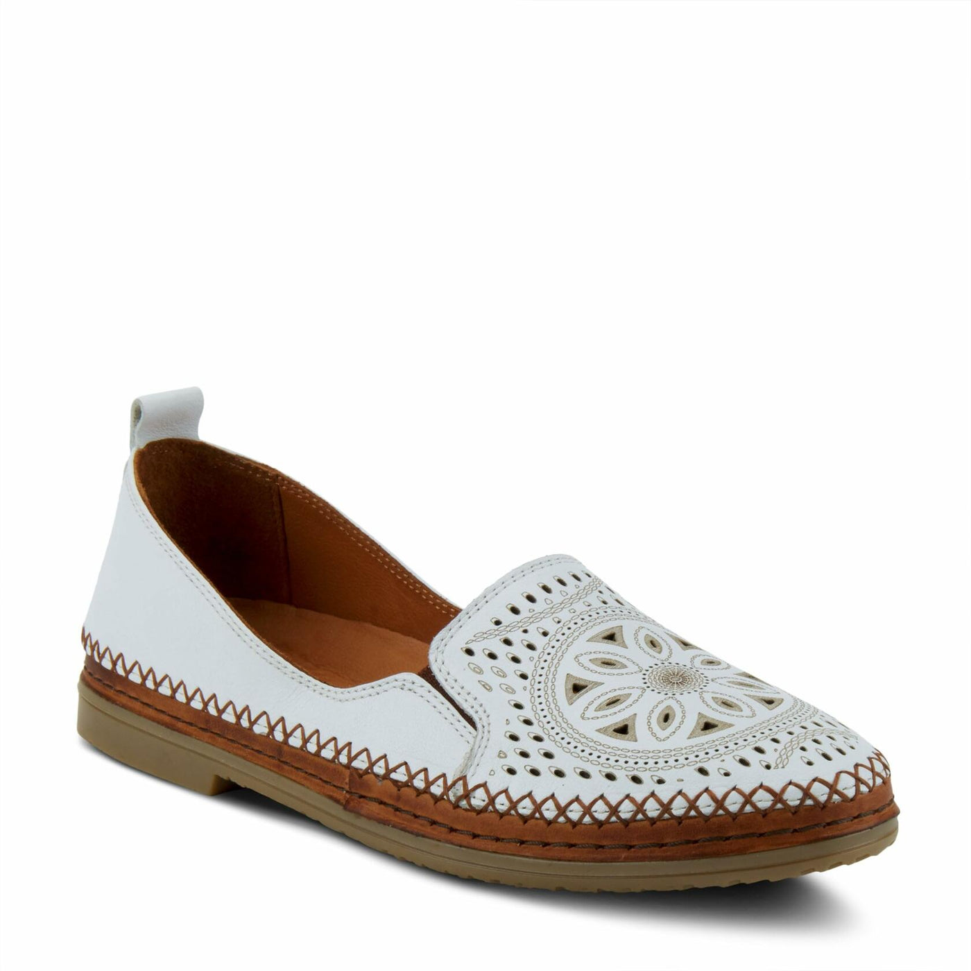 Spring Step Women's Ingrid Slip-On Shoe White EU 38 / US 7.5-8