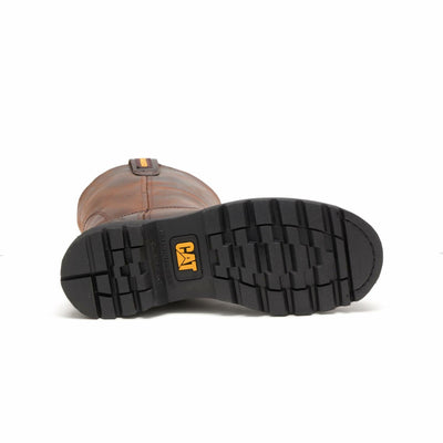 Cat Footwear Men's Revolver Pull-on Soft Toe Work Boot, Brown, 10