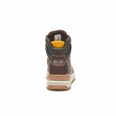 CAT Footwear Impact Waterproof Composite Toe Construction Boot, Mens Friar Brown, 11.5