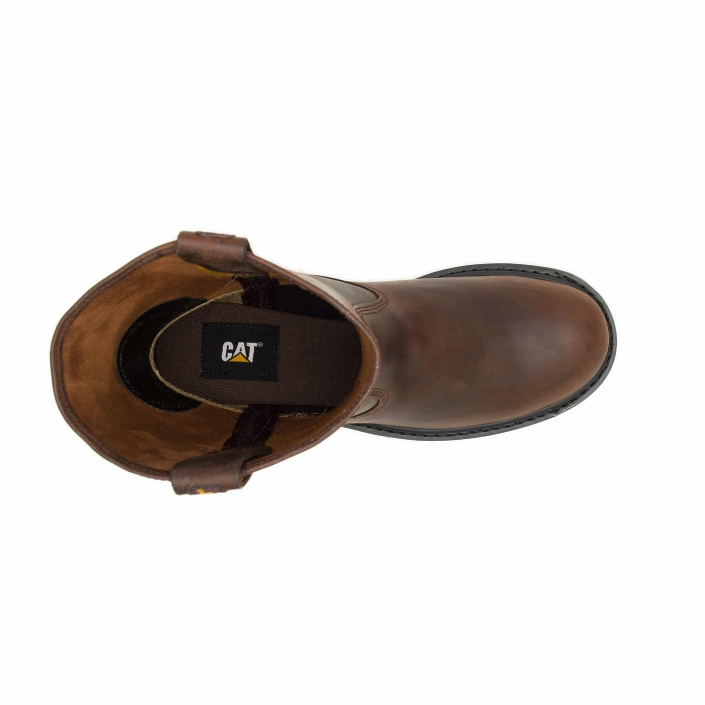 Cat Footwear Men's Revolver Pull-on Soft Toe Work Boot, Brown, 8