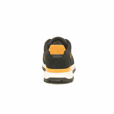 Cat Footwear Men's Venward Composite Toe Industrial Shoe, Black/CAT Yellow, 13