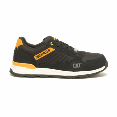 Cat Footwear Men's Venward Composite Toe Industrial Shoe, Black/CAT Yellow, 14