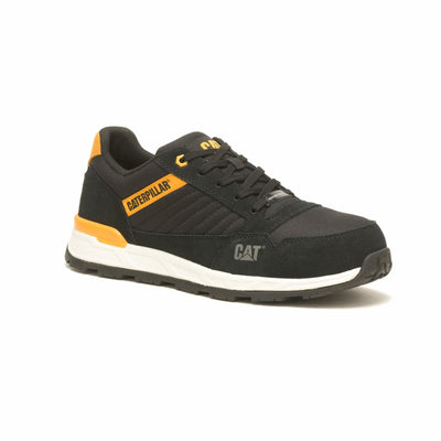 Cat Footwear Men's Venward Composite Toe Industrial Shoe, Black/CAT Yellow, 13