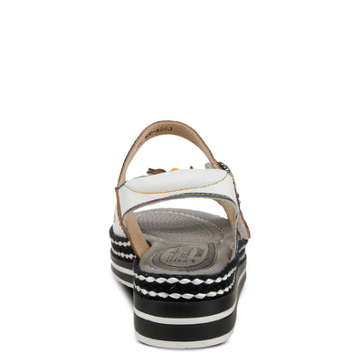 Spring Step L'Artiste Women's Laga Slide Sandal White Multi EU 38 / US 7.5-8