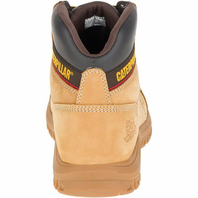 Cat Footwear Men's Outline Soft Toe Work Boot, Honey, 10.5 Wide