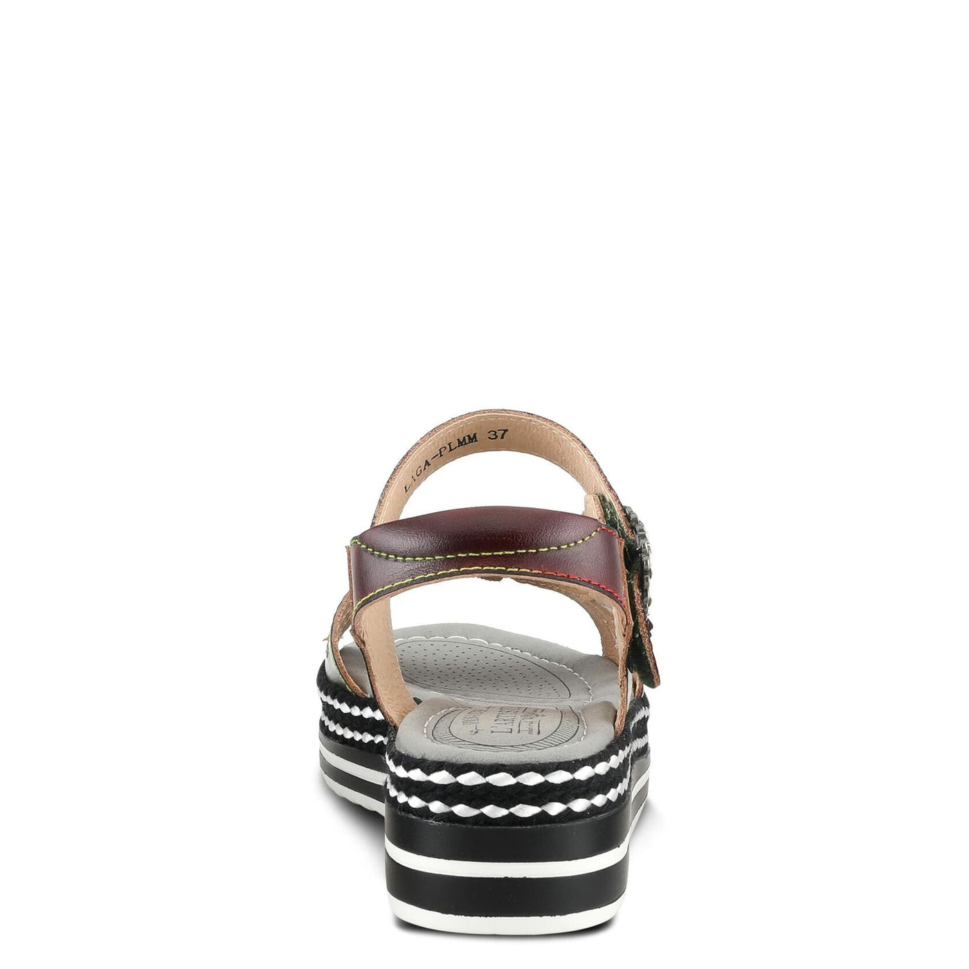 Spring Step L'Artiste Women's Laga Slide Sandal Plum Multi EU 36 / US 5.5-6