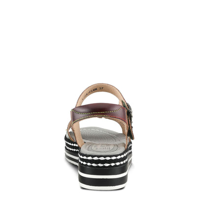 Spring Step L'Artiste Women's Laga Slide Sandal Plum Multi EU 36 / US 5.5-6