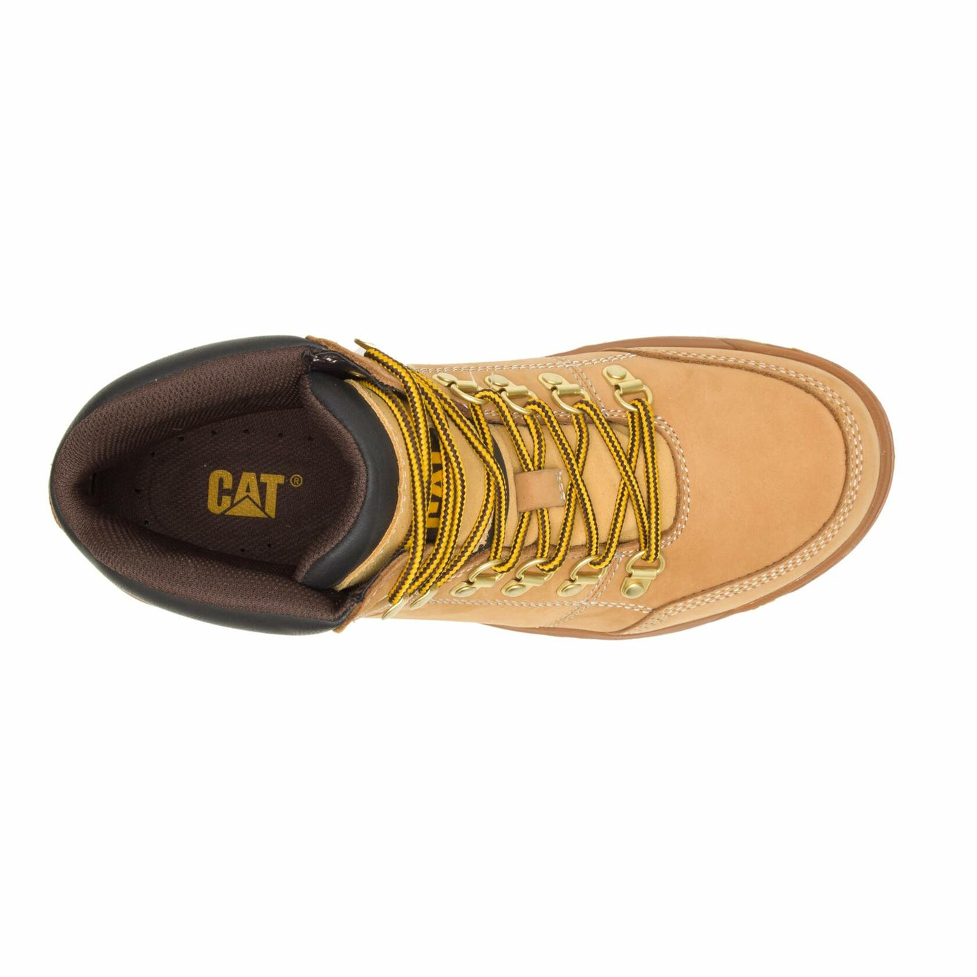 Cat Footwear Men's Outline Soft Toe Work Boot, Honey, 10 Wide