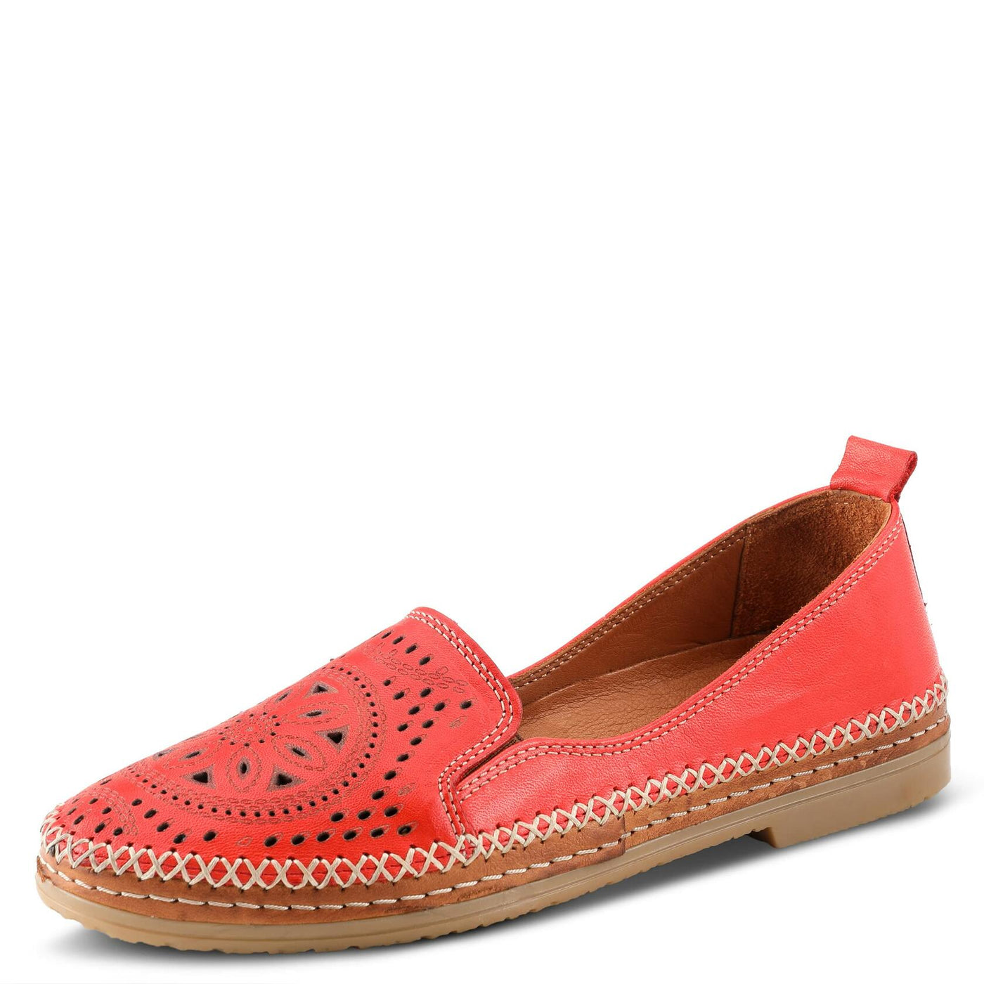 Spring Step Women's Ingrid Slip-On Loafer Red EU 40/9