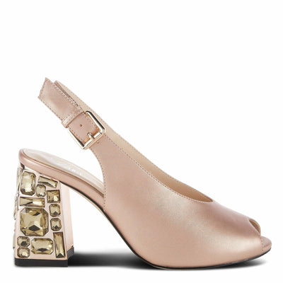 Azura Women's Dazzley Slip-On Backstrap Champagne EU 37 / US 6.5-7