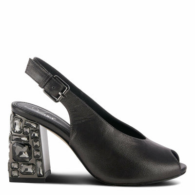 Azura Women's Dazzley Slip-On Backstrap Charcoal EU 37 / US 6.5-7