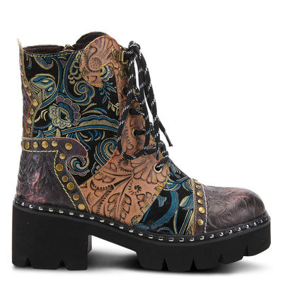 Spring Step L'Artiste Women's Severe Bootie Charcoal Multi EU 42 / US 10.5-11