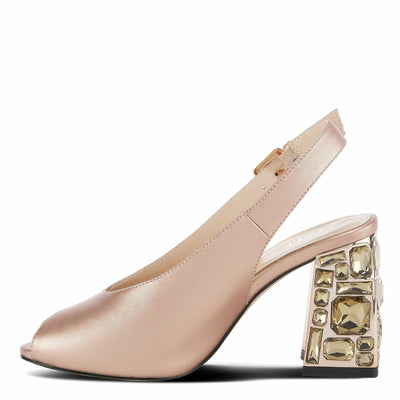 Azura Women's Dazzley Slip-On Backstrap Champagne EU 37 / US 6.5-7