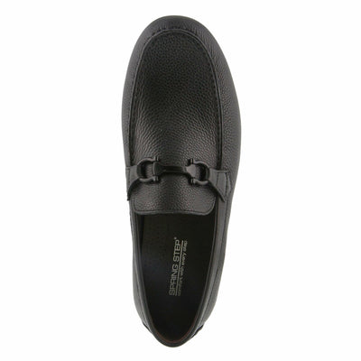 Spring Step Men Jarrett Loafer Flat, BLACK,10.5 M US