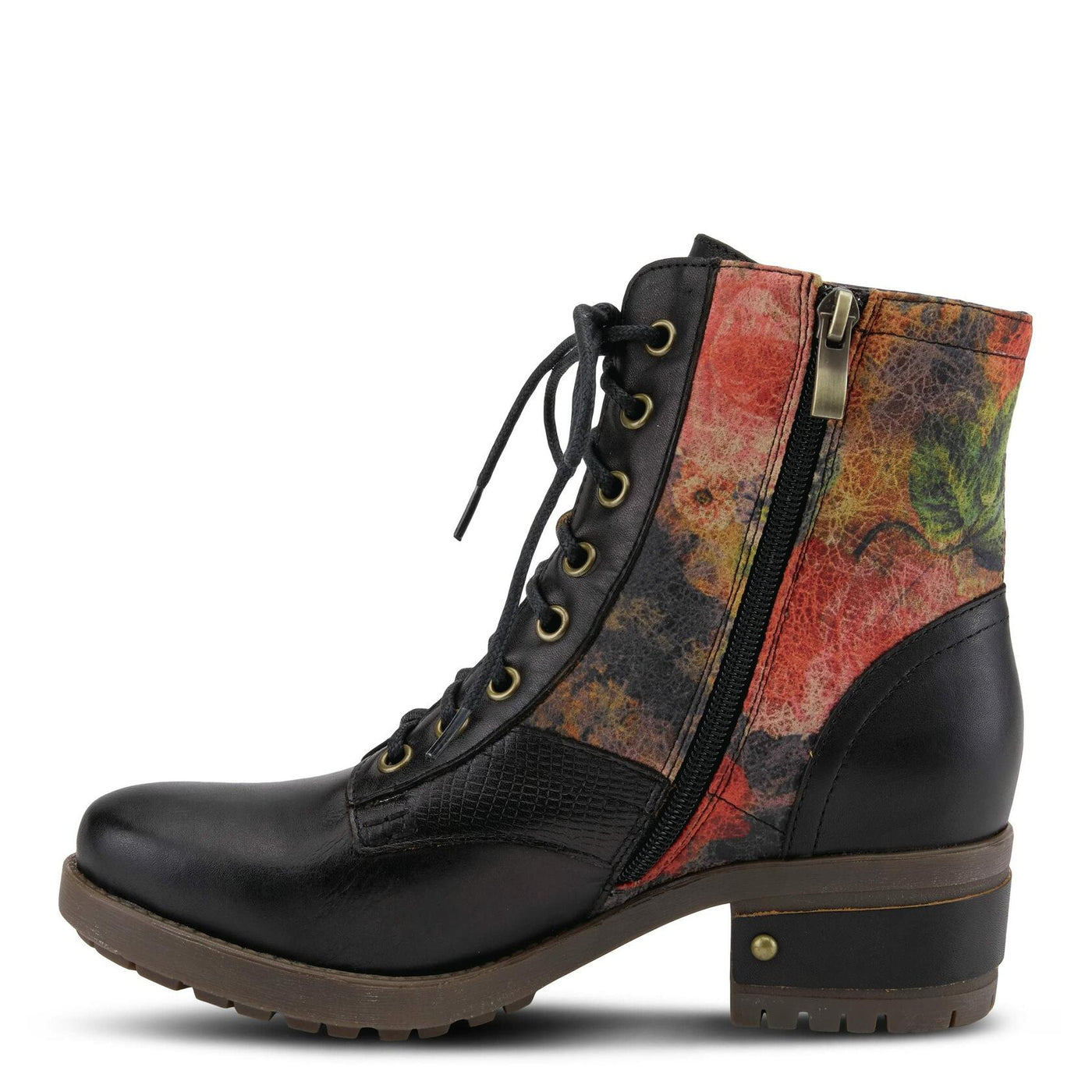 Spring Step Flexus Marty Boots for Women - Ladies Boots with Cozy Flannel Textile Lining - Women's Ankle Boots with Zipper Closure - BLACK Shoe US 10.5-11