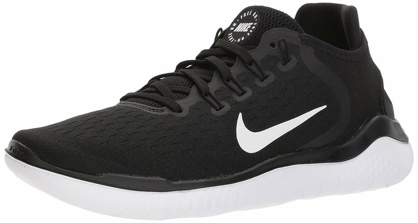 Nike Womens WMNS Free RN 2018 942837 001 - Size 9.5W Black/White