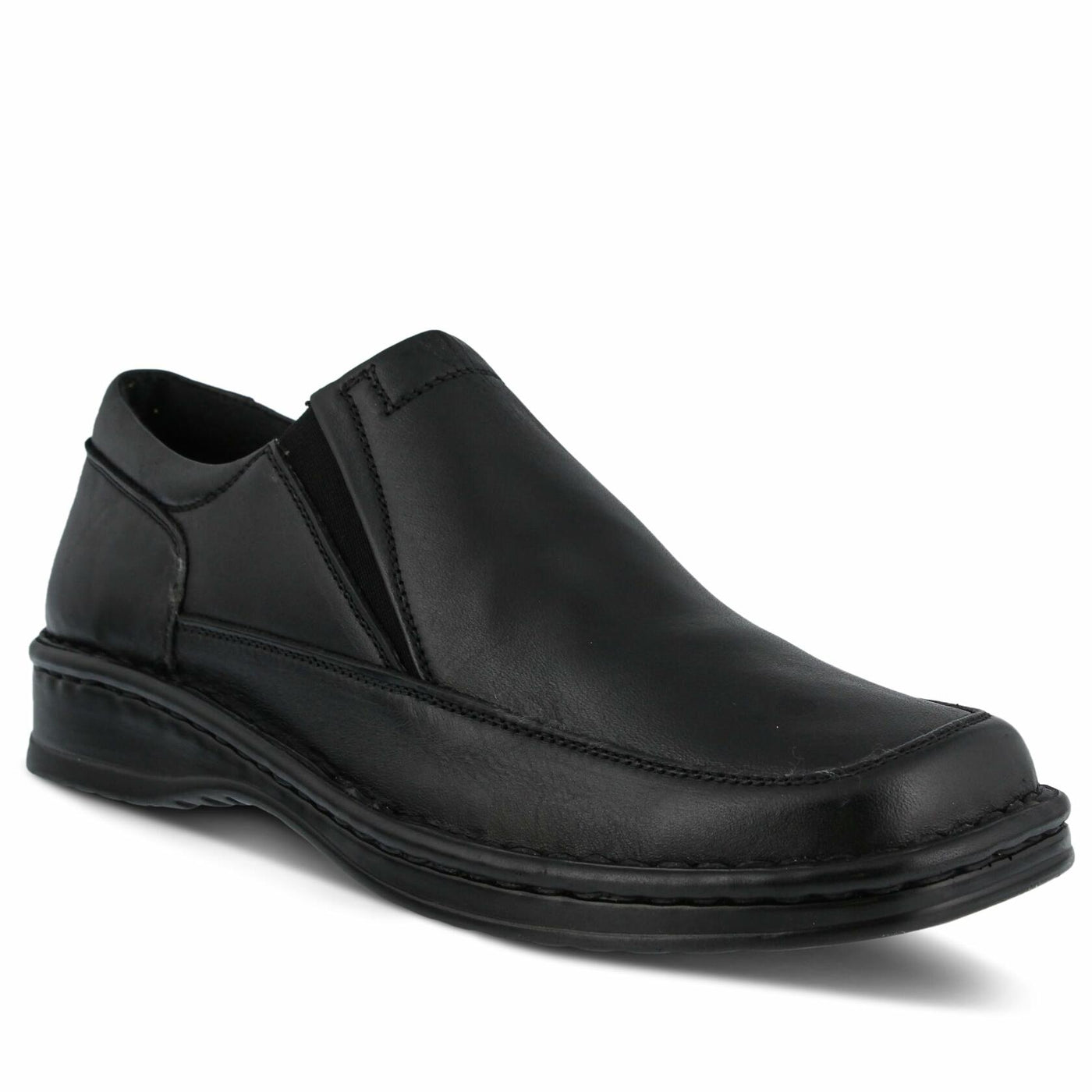 Spring Step mens Enzo Loafer Flat, Black, 11.5 US