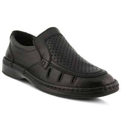 Spring Step Men's Apollo Loafer Flat, Black, 9.5-10