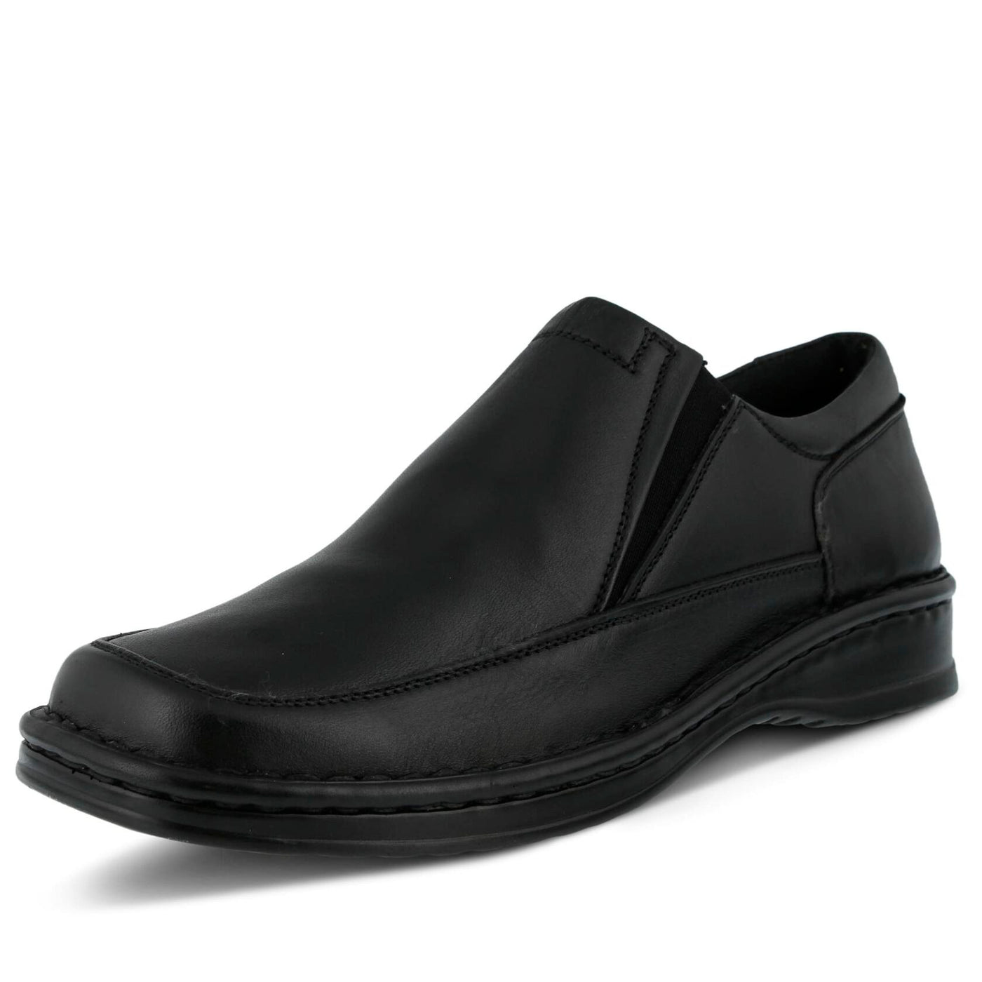 Spring Step mens Enzo Loafer Flat, Black, 12-12.5 US