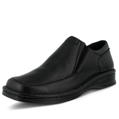 Spring Step mens Enzo Loafer Flat, Black, 12-12.5 US