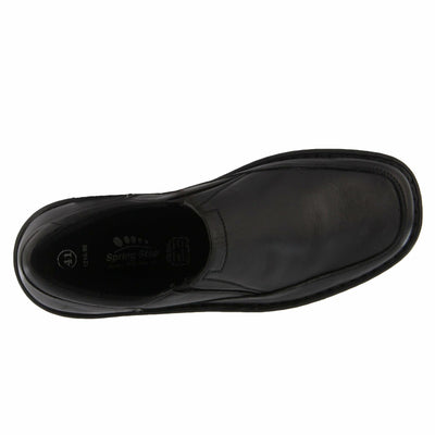 Spring Step mens Enzo Loafer Flat, Black, 6-6.5 US