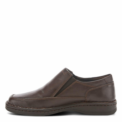 Spring Step mens Enzo Loafer Flat, Brown, 11.5 US