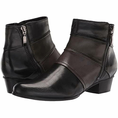 Spring Step Women's OPHELLA Ankle Boot, Black Multi, 7.5-8