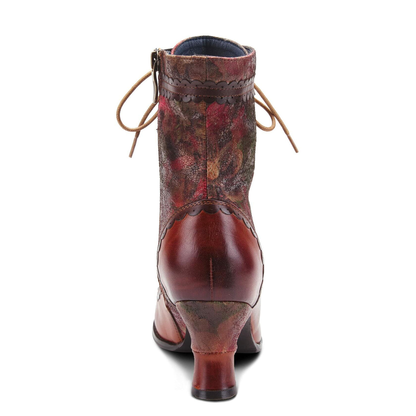 L’Artiste by Spring Step Women's Bewitch-Floral Ankle Boot, Black Multi, 10.5-11