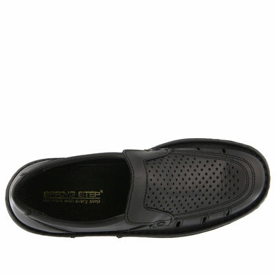 Spring Step Men's Apollo Loafer Flat, Black, 9.5-10