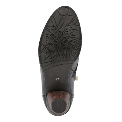 Spring Step L'Artiste Women's Belgard Pull-On Ankle Bootie with Buttons Black EU 43/11.5-12