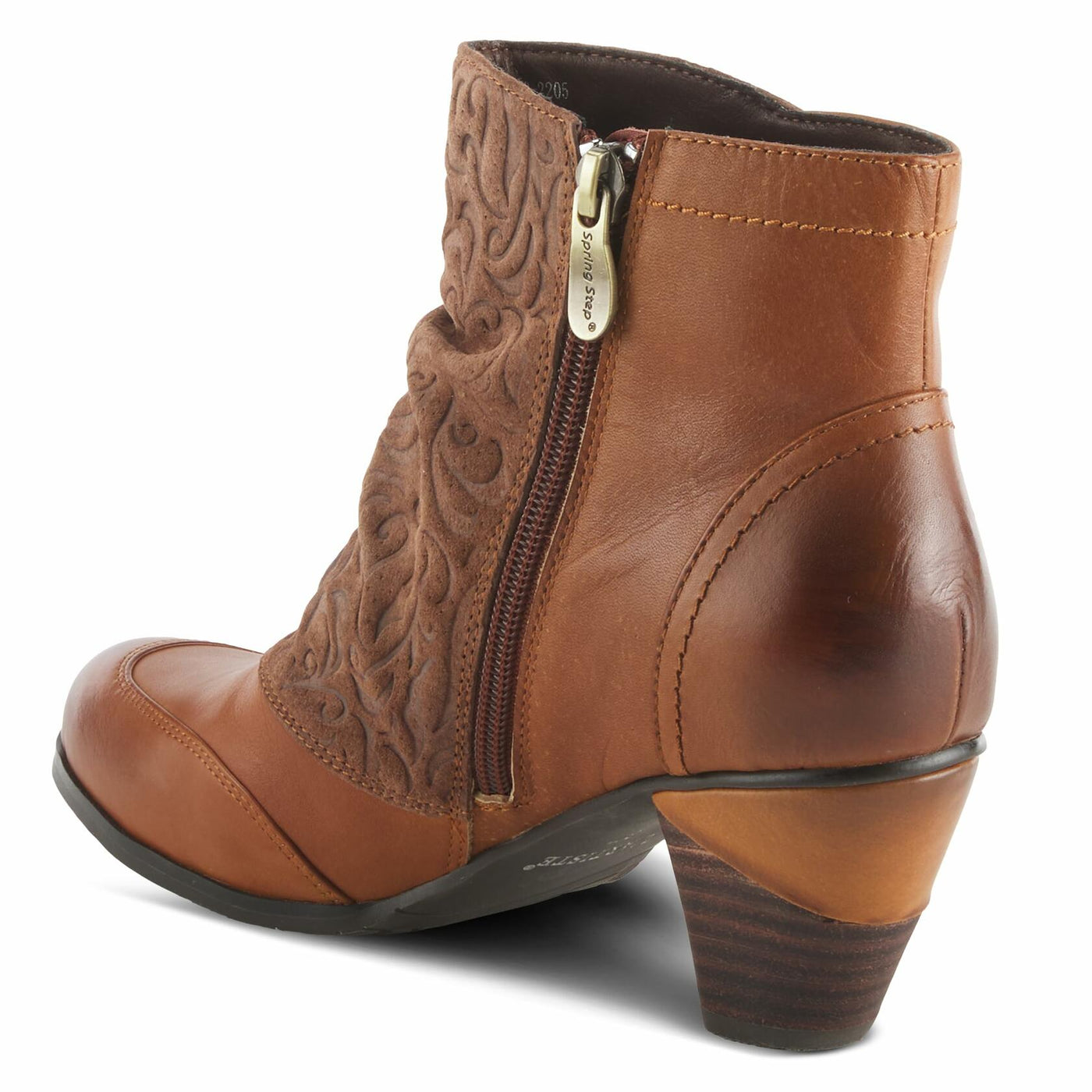 L’Artiste by Spring Step Women's Belgard Ankle Bootie, Brown, 38 EU/7.5-8 M US