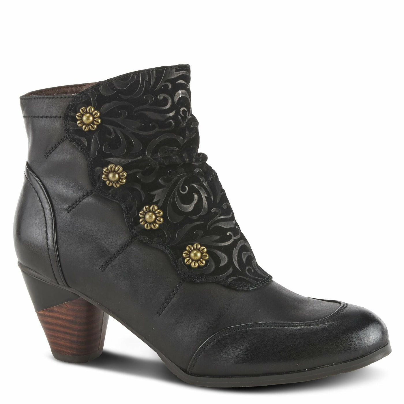 L’Artiste by Spring Step Women's Belgard Ankle Bootie, Black, 35 EU/5 M US