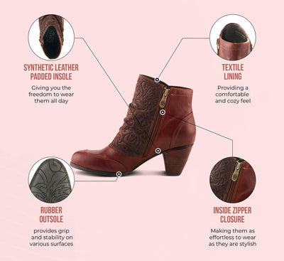 L’Artiste by Spring Step Women's Belgard Ankle Bootie, Brown, 39 EU/8.5 M US