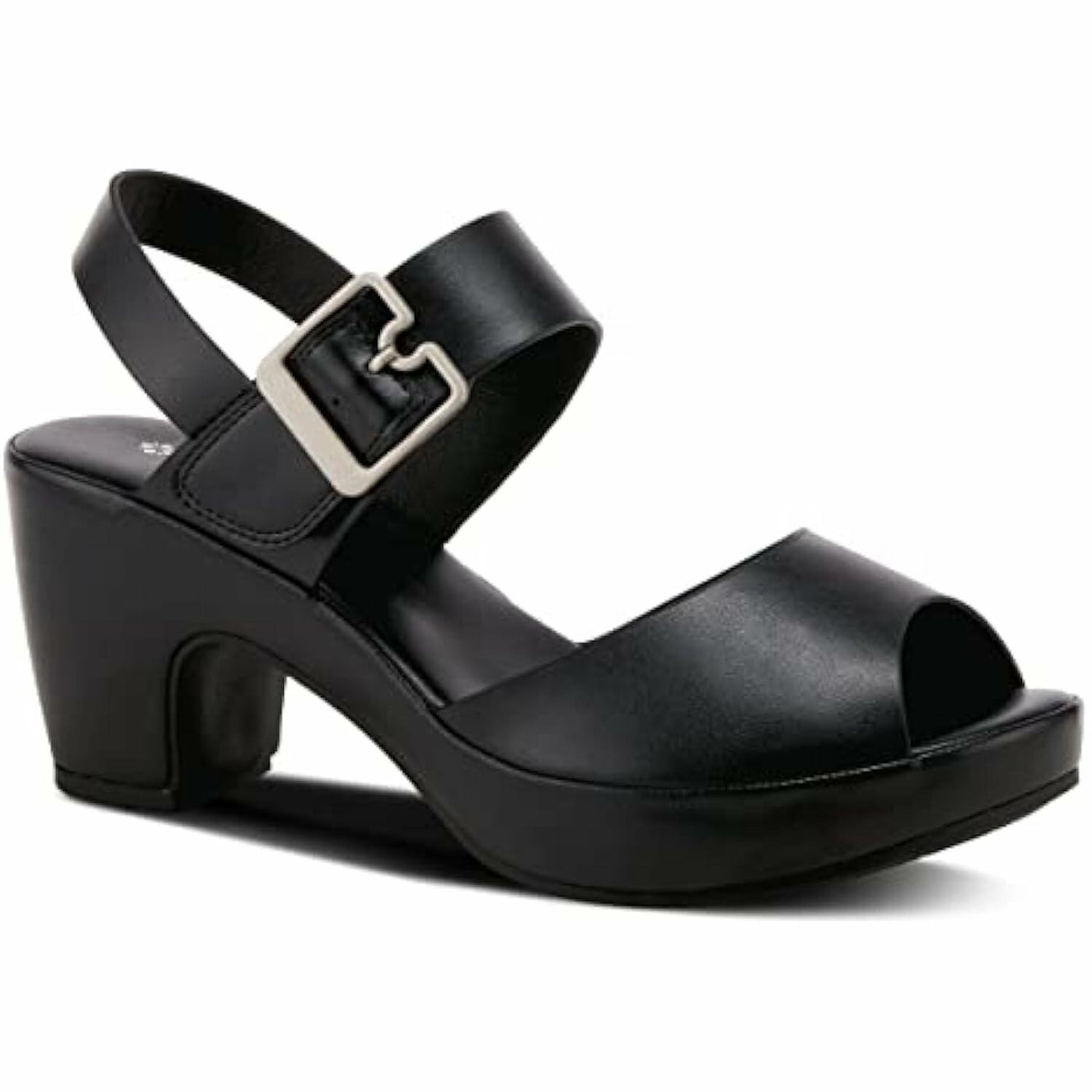 Patrizia Women's Emila Heeled Sandal, Black, 10.5-11