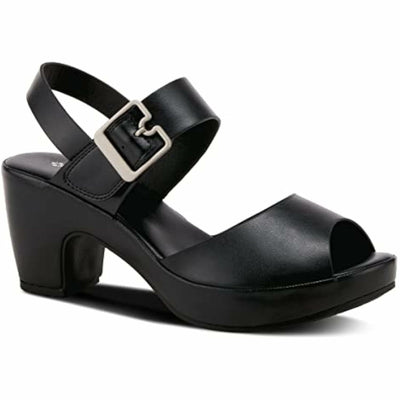 Patrizia Women's Emila Heeled Sandal, Black, 10.5-11