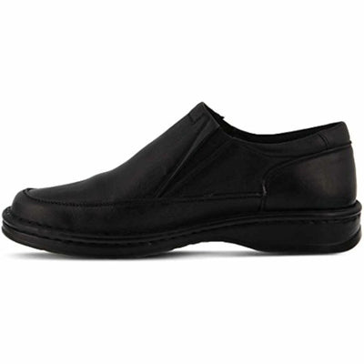 Spring Step mens Enzo Loafer Flat, Black, 13 US
