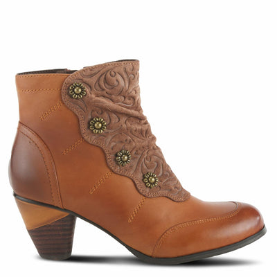 L’Artiste by Spring Step Women's Belgard Ankle Bootie, Brown, 38 EU/7.5-8 M US