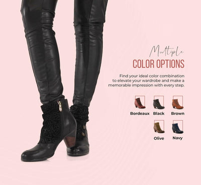 Spring Step L'Artiste Women's Belgard Pull-On Ankle Bootie with Buttons Black EU 43/11.5-12