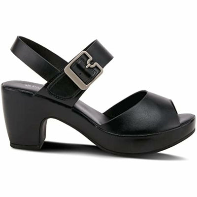 Patrizia Women's Emila Heeled Sandal, Black, 10.5-11