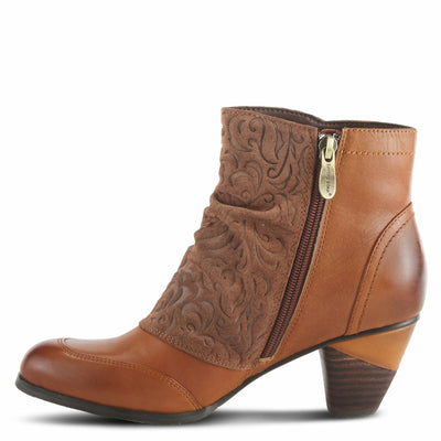 L’Artiste by Spring Step Women's Belgard Ankle Bootie, Brown, 39 EU/8.5 M US