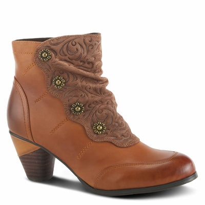 L’Artiste by Spring Step Women's Belgard Ankle Bootie, Brown, 39 EU/8.5 M US